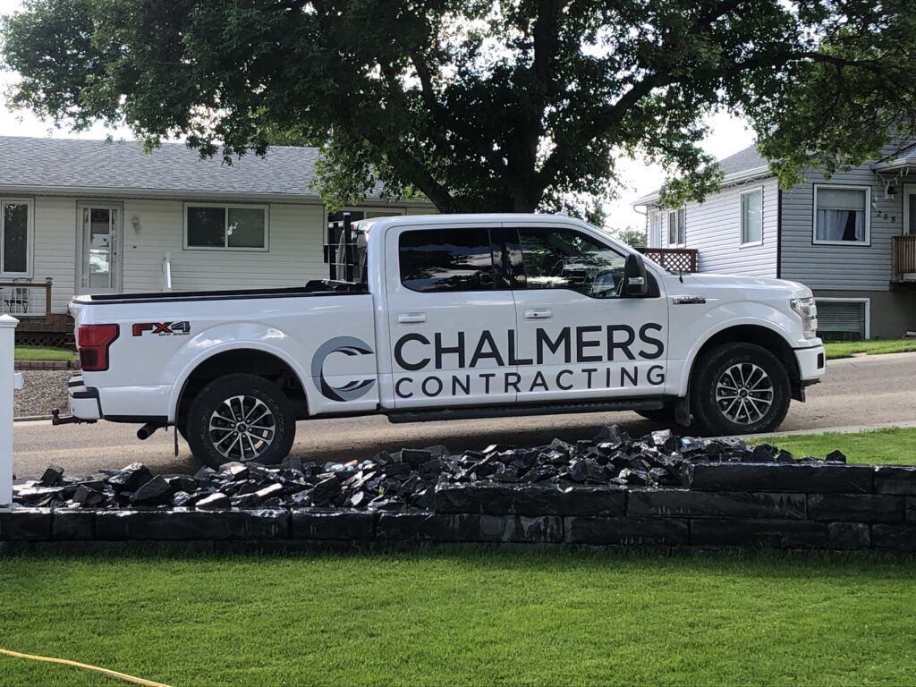 Chalmers Contracting Truck Decals